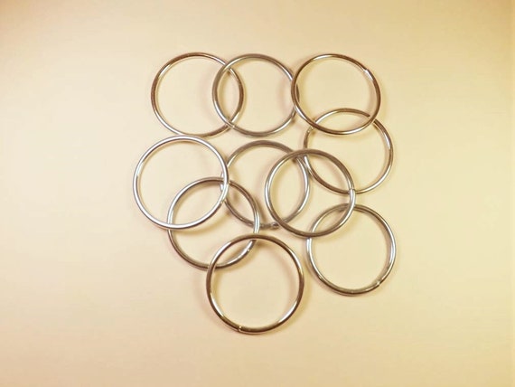 2 Inch Metal Rings, Silver Tone Metal, Qty of 10, Soldered Metal Craft  Rings, Dreamcatcher Ring, Medicine Wheel, Craft Supplies, Metal Hoop 