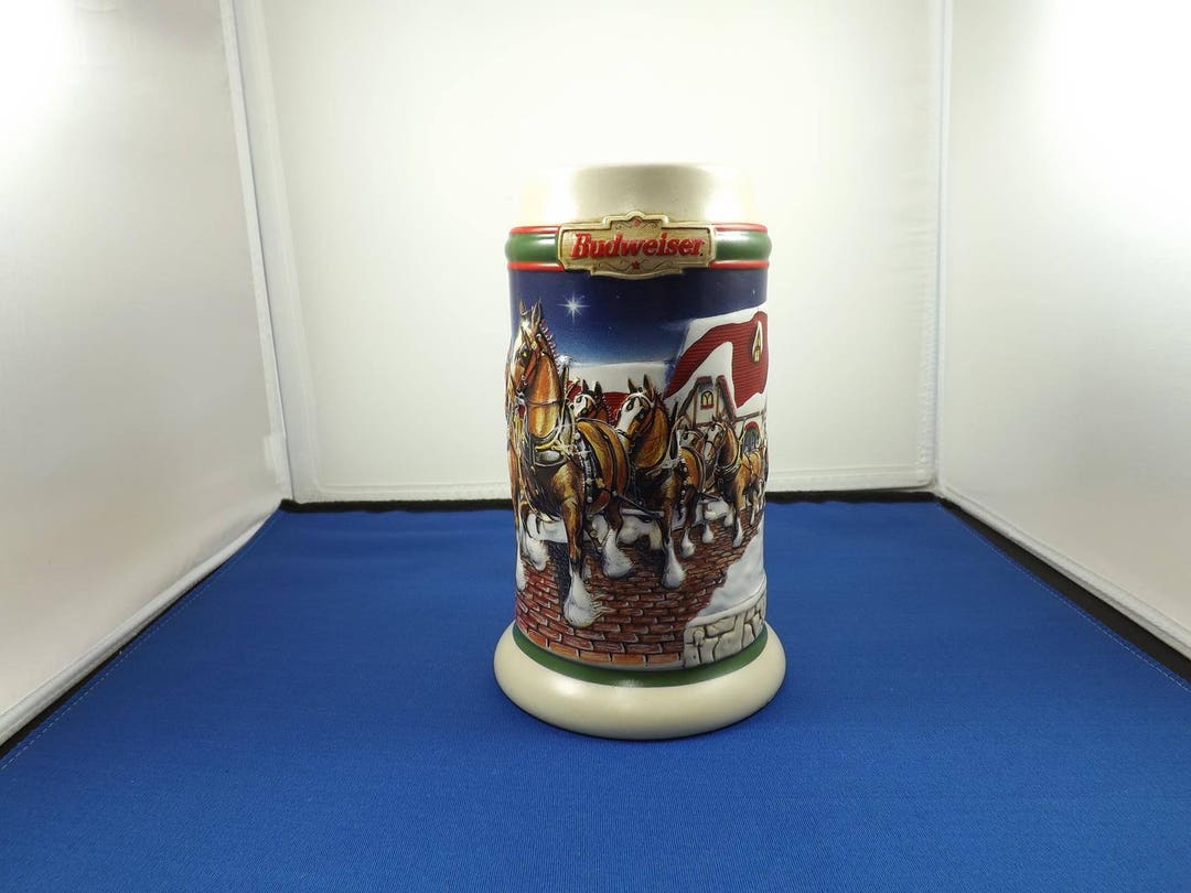 1982 budweiser christmas stein