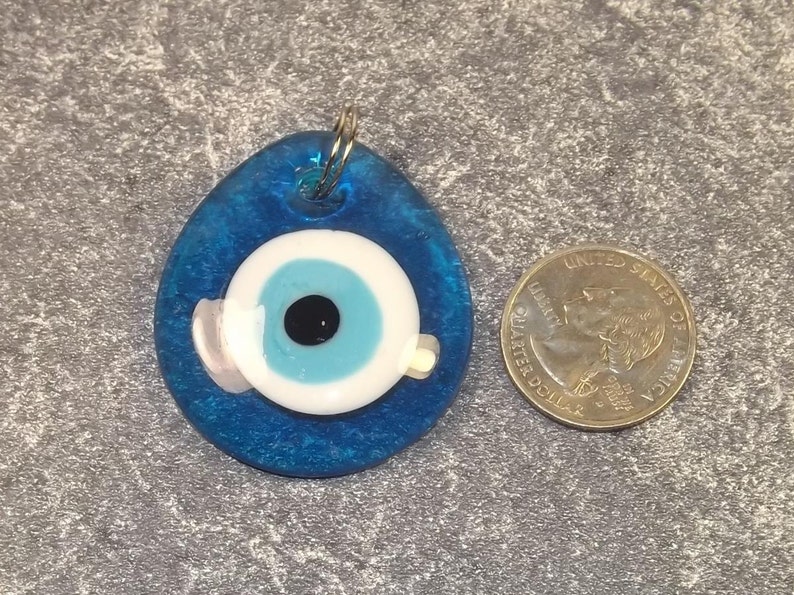 Evil Eye Pendant Light Blue Glass Metaphysical - Glass Eye Pendant Evil Eye Pendant Light Blue Glass Metaphysical - Glass Eye Pendant