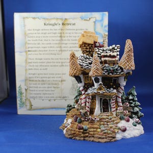 Boyds Bearly Built Villages House, Kringles Retreat, Complete in Original Box