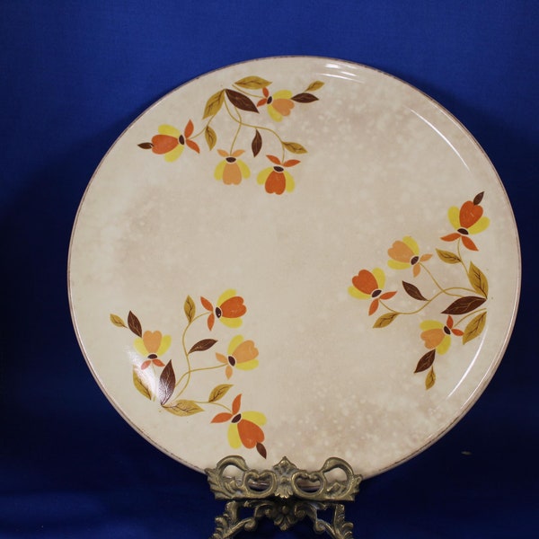 Vintage Jewel Tea Cake Plate by Hall, Autumn Leaf Pattern 9 1/2" flat plate