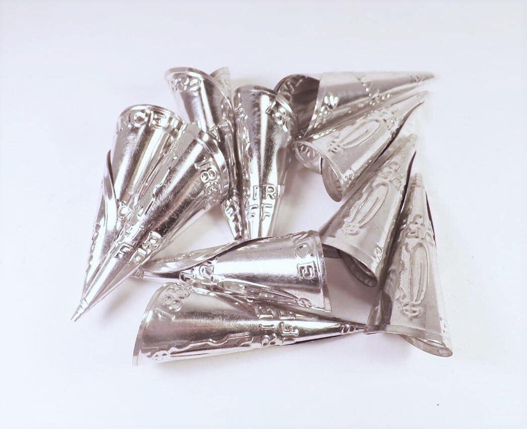 Adult Jingle Cones Lot of 20 2 1/2 Silver Metal Etsy
