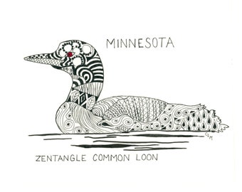 Minnesota Zentangle Etsy