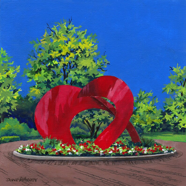 Naperville Illinois Painting the Town Series Riverwalk Etsy