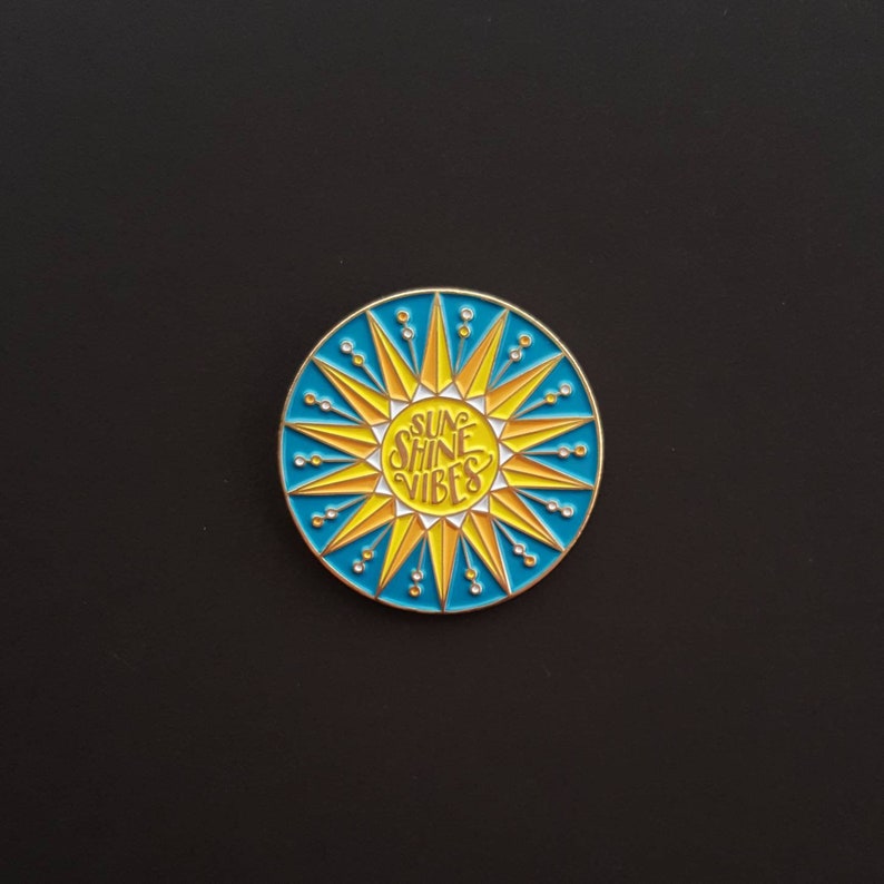 Sunshine Vibes Charity Enamel Pin Lapel Pin Etsy