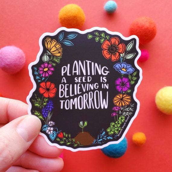 Seed Quote Add on Gift Cute Stickers Pretty Stickers 