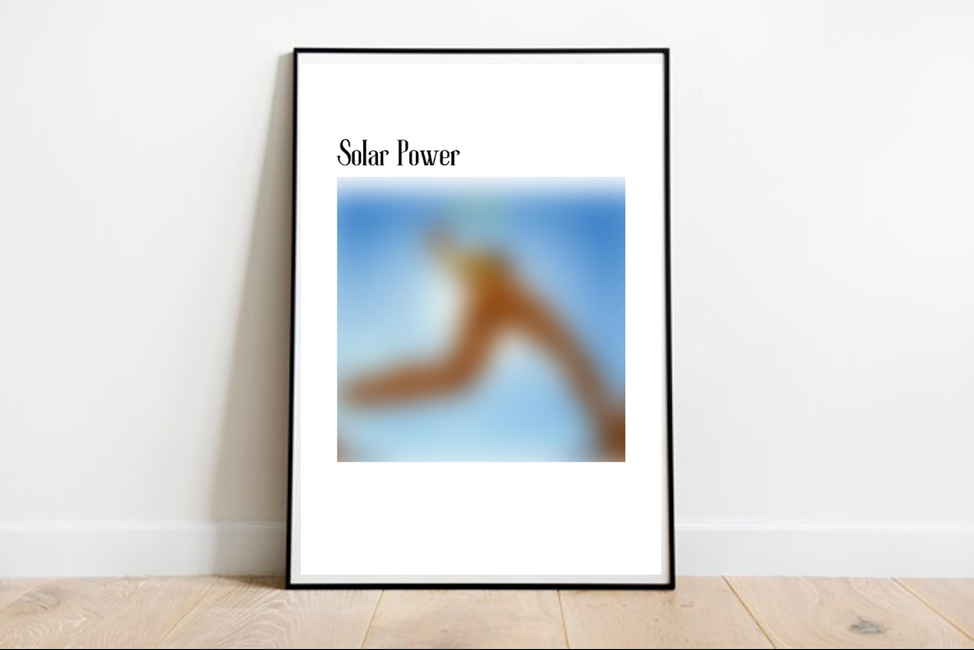 Solar Power Lorde Blurry Album Cover Digital Poster 6 Sizes Etsy
