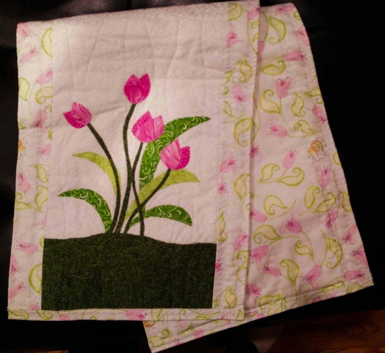 Tulip Applique Quilt Pattern PDF Digital Download Etsy