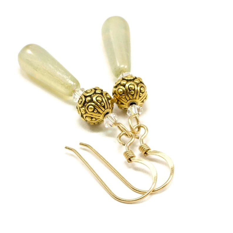 Dainty Gold Dangle Earrings Bridesmaid Earrings Gold Party Etsy