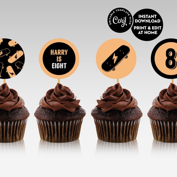 Skateboard Cupcake - Etsy