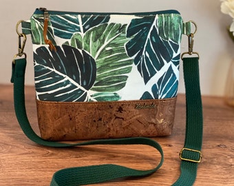 Monstera Purse Crossbody Bag