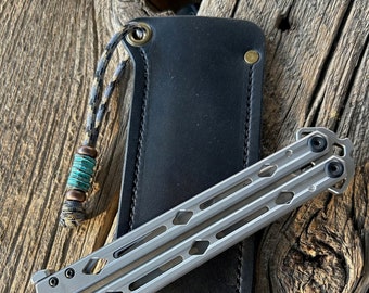 Leather Sheath for Kershaw Lucha or Bear&Son 114 - Pick your Leather, Size, Thread and Rivet color (KNIFE NOT INCLUDED)