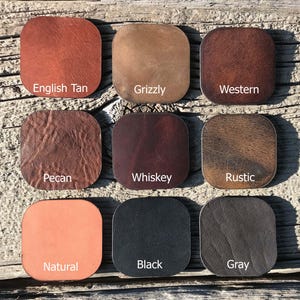 Leather Sheath w/Belt Clip - Kershaw Lucha or Bear&Son 114 - Pick your Leather, Size, Thread and Rivet color (KNIFE NOT INCLUDED) bild 4