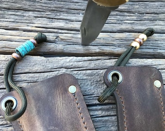 Lanyard - Olive Green Paracord with Beads