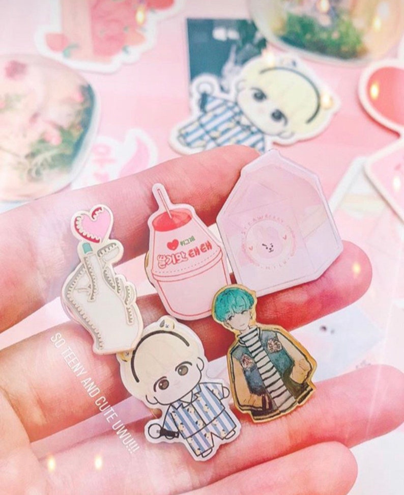 Super small and cute lapel pins 1 inch Etsy