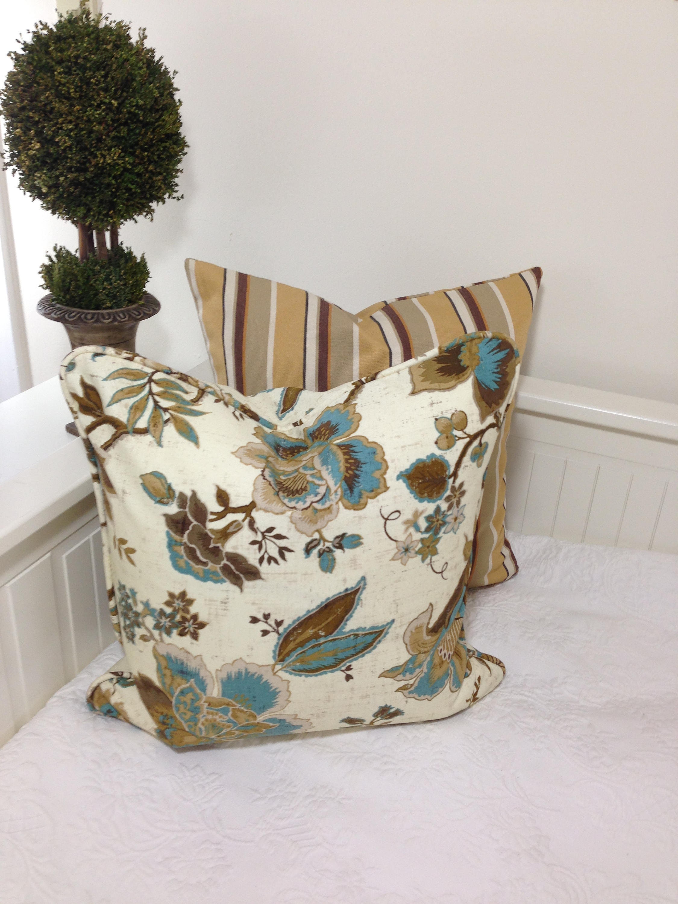 Waverly pillow Waverly pillow cover Waverly throw pillow Etsy