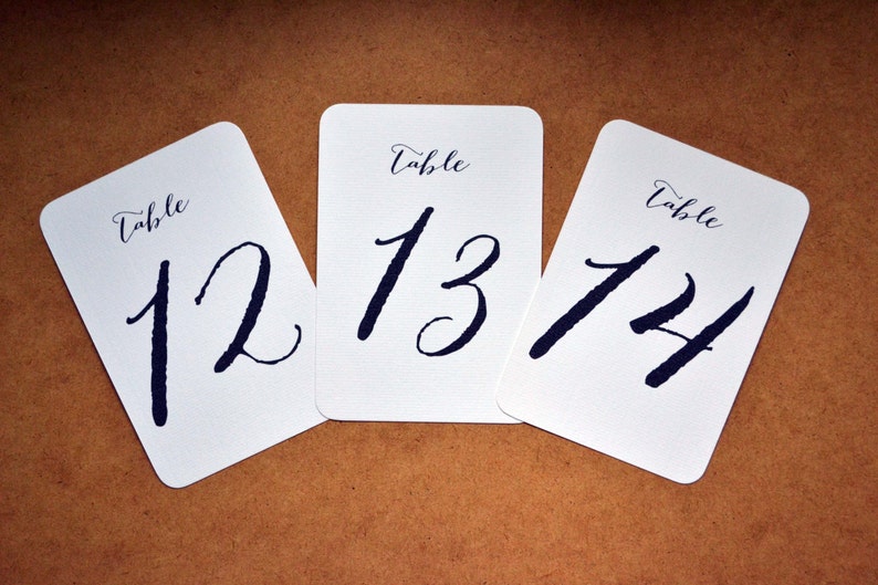Farm Top Table Barn Vintage Rustic A6 Calligraphy Wedding Table Numbers Multi Pack Table Numbers