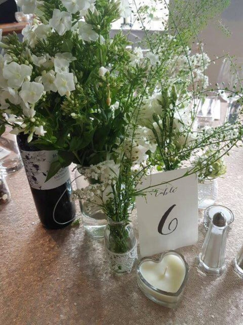 Farm Top Table Barn Vintage Rustic A6 Calligraphy Wedding Table Numbers Multi Pack Table Numbers