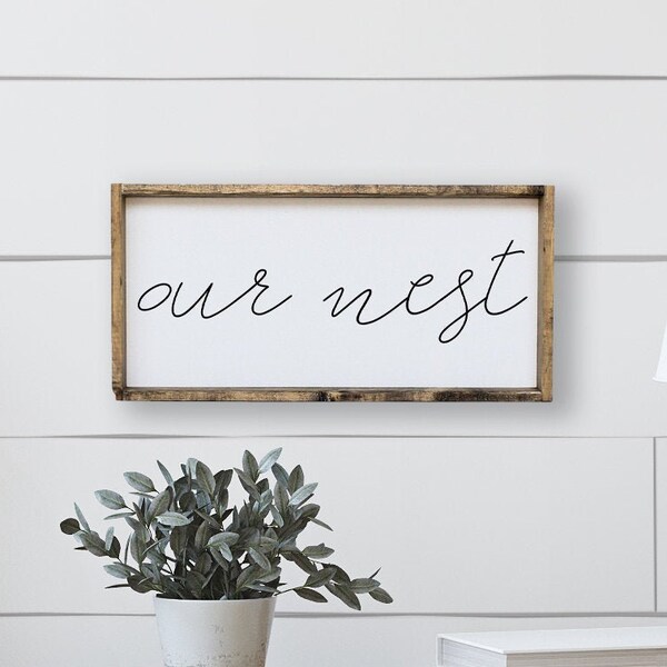 Our Nest Wall Decor Etsy