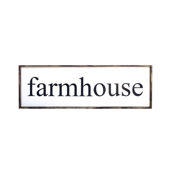 Items similar to Farmhouse Wood Signs Farmhouse Style Framed Wood