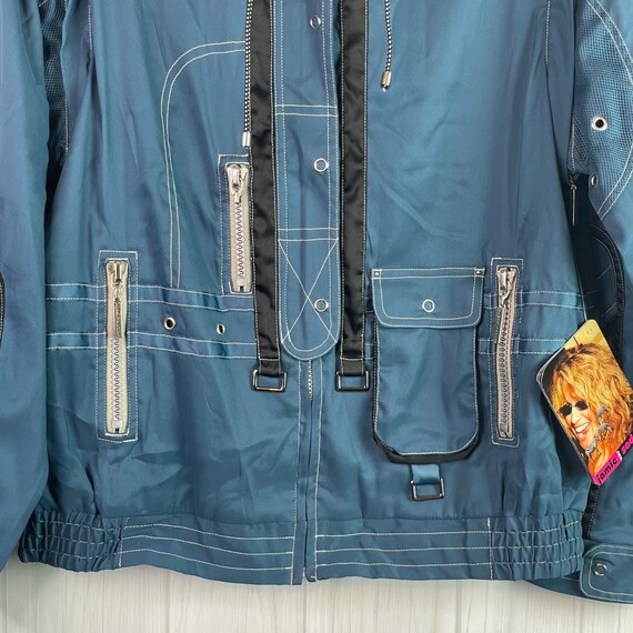 Jamie Sadock Jacket Zippers Zip off Sleeves New Size M Blue - Etsy