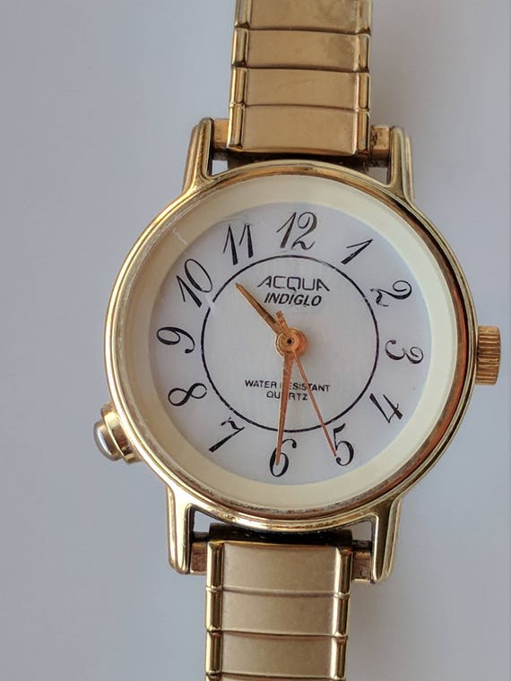 acqua indiglo women's watch