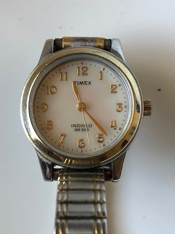 timex indiglo gold