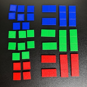 Terreno modular quadrado de 1" - Azulejos coloridos