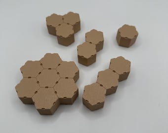 1.25" Hex Scale - 3" Tall Walls and Doors