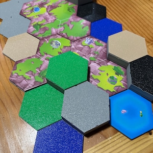 Terreno hexagonal compatible con el juego Worms