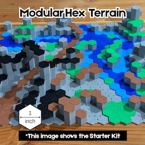 Kompletny modułowy zestaw do budowy terenu o wymiarach 1 cala | Kompatybilny z terenem o wymiarach 1 cala | System do budowy terenu stołowego