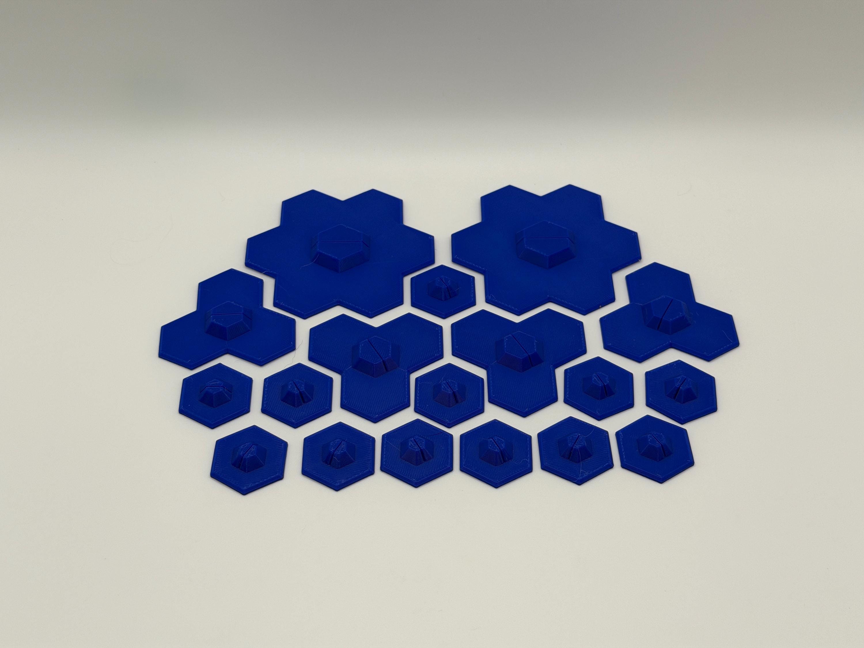 RPG Standee Sets, 1 Inch Hex Shaped Standees for TTRPG Compatible With ...