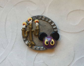Haunted Mansion Mickey Pin / Haunted Mansion Mickey Brooch / Haunted Mansion Mickey Badge