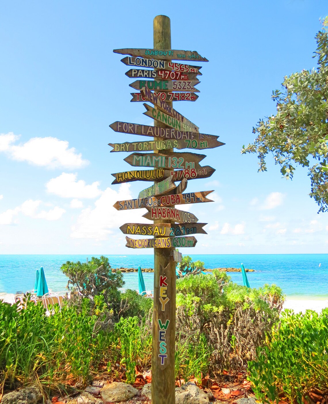 Key West Sign Post Etsy