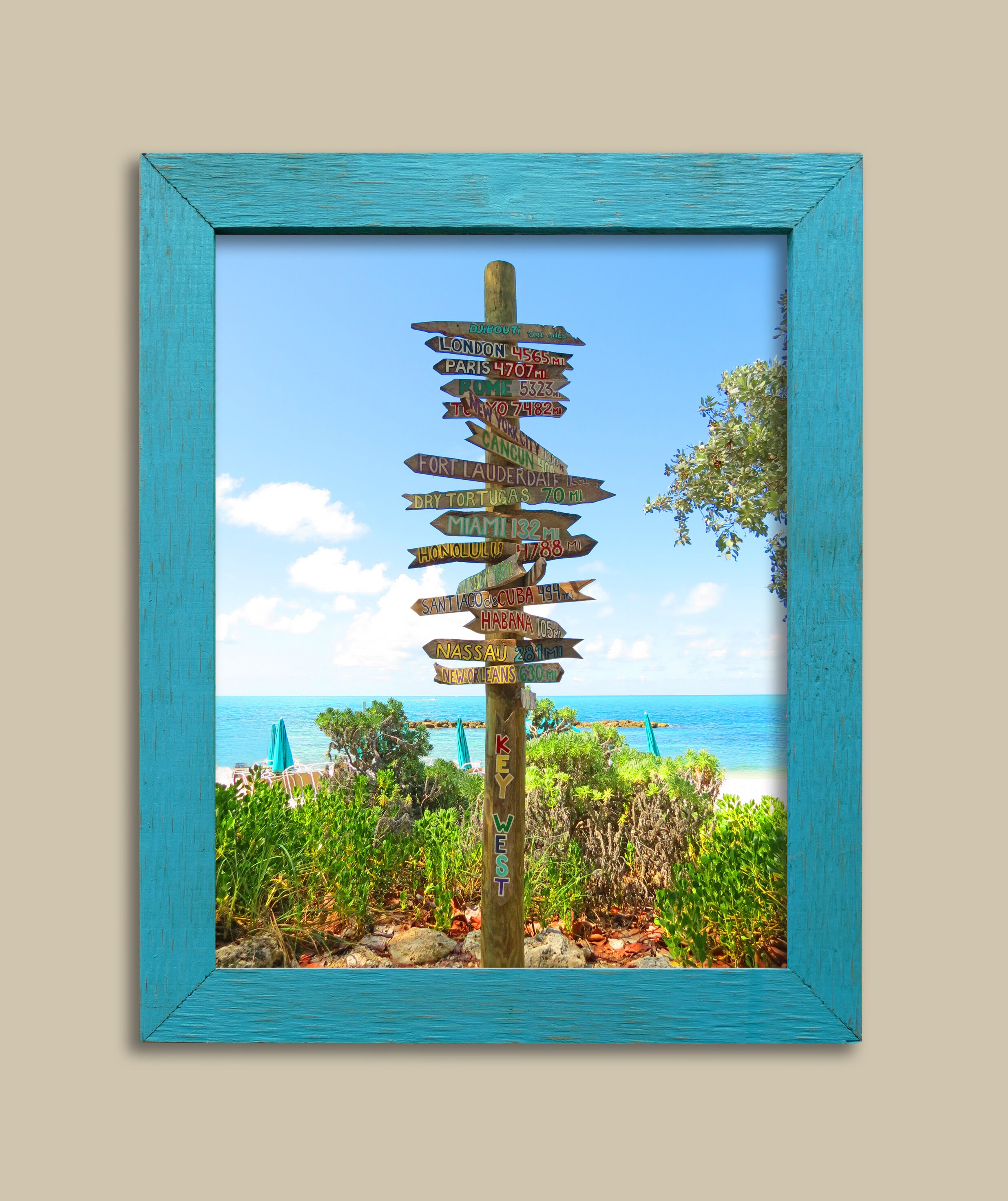 Key West Sign Post - Etsy