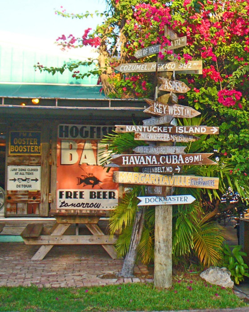 Hogfish Bar & Grill Stock Island Florida Keys Etsy