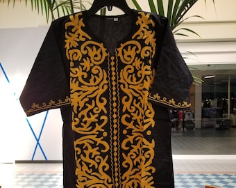 African clothing for men Dashiki S-5X black