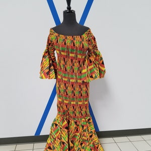 African clothing for women-one size dress with scarf