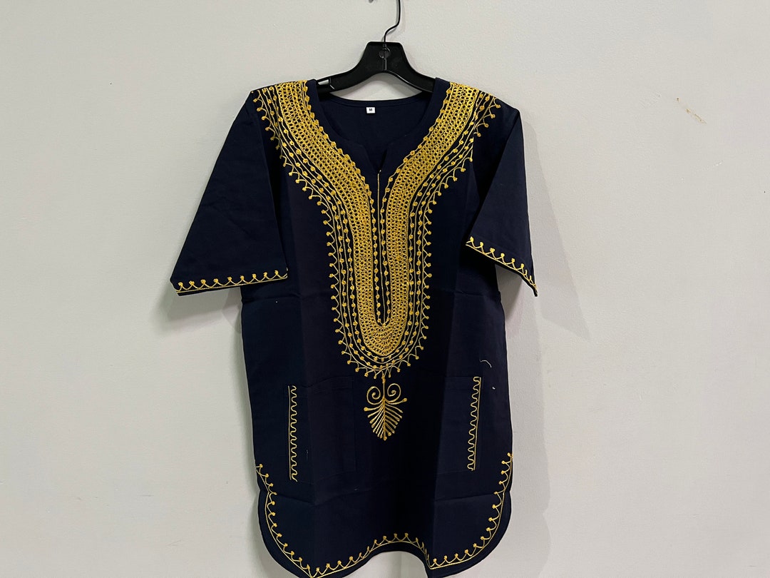 green emerald velvet dress Black & Gold Dashiki Shirt  ANNATEIKO DESIGNS