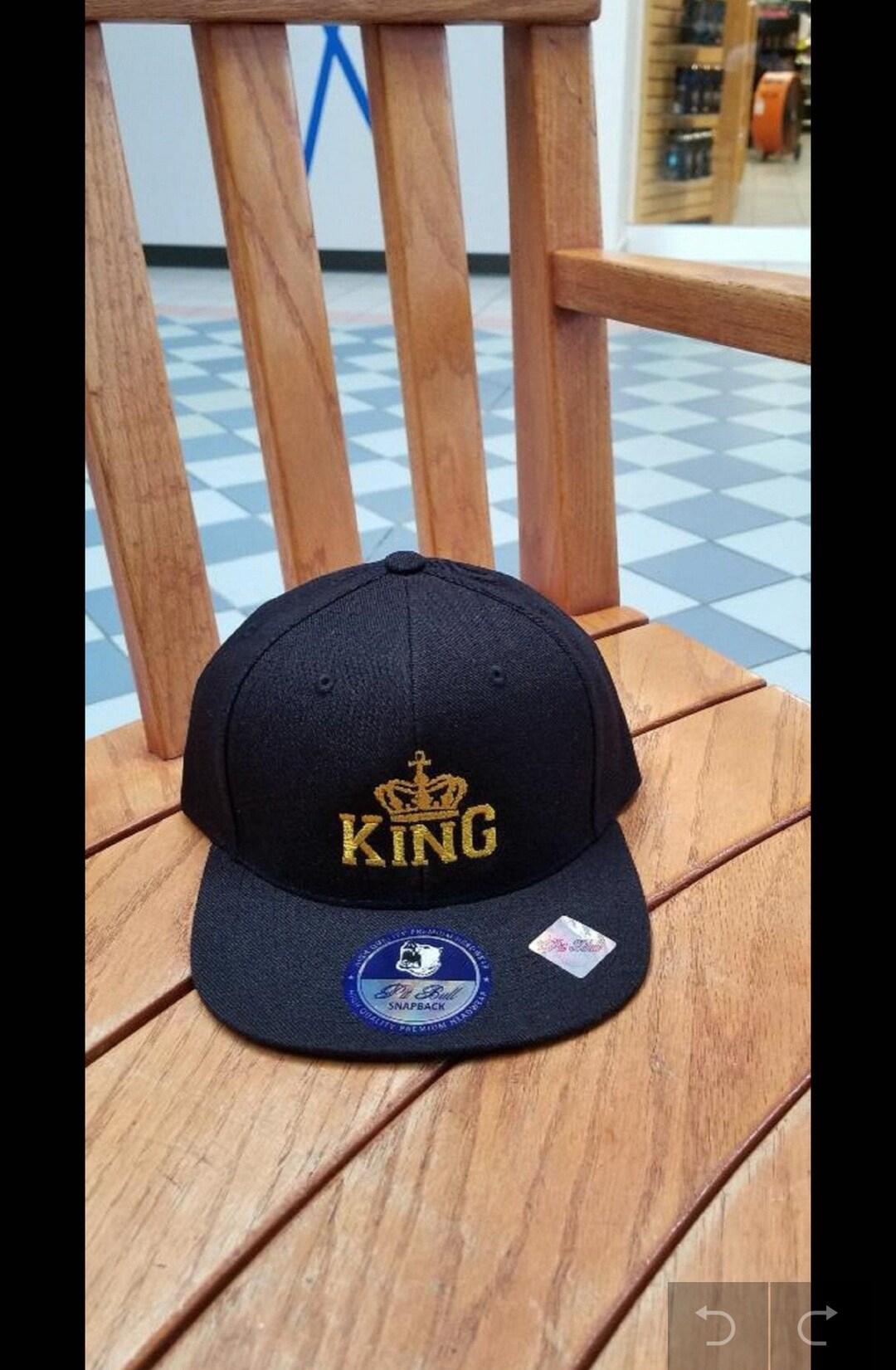 King Cap: Embroidered Crown Snapback - Etsy