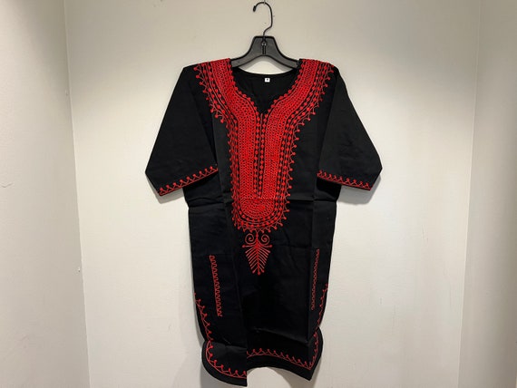 African Clothing for Men/women Black Dashiki XS-7X 