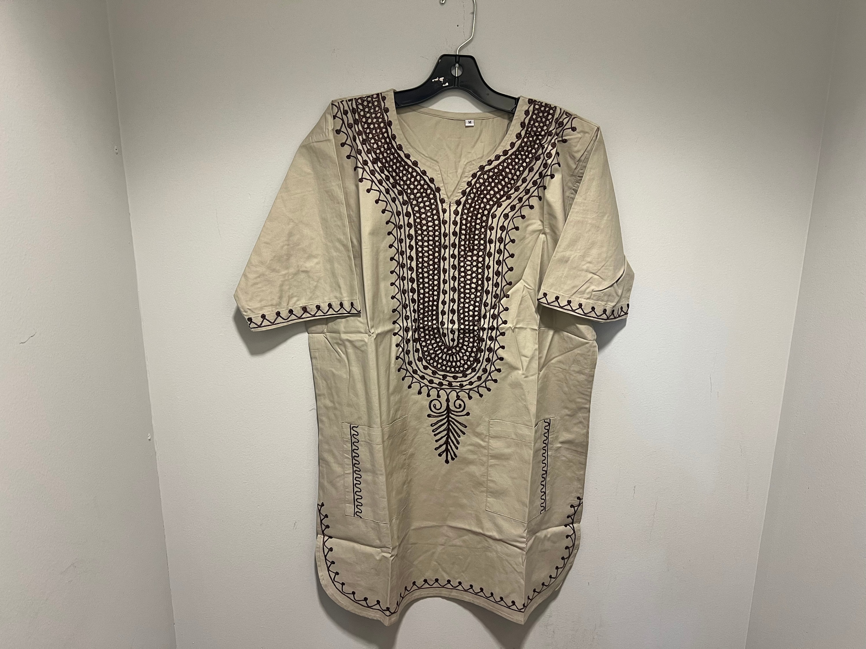 African Clothing for Men-dashiki Shirt S-7X Dark Khaki - Etsy