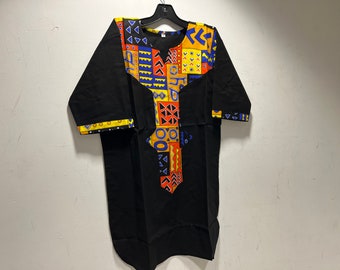 African clothing for men Black Dashiki m-7x