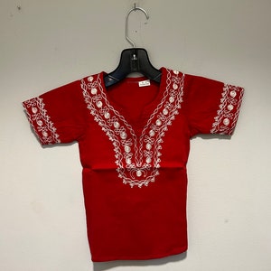 African clothing for Toddlers and kids 6months-14years red