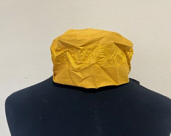 African hat 24 inches-Gold