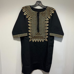 African Clothing for men Dashiki XS-7X black