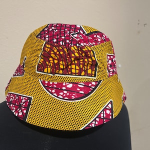 African print hat-bucket 20 inches