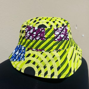 African print hat-bucket 20 inches