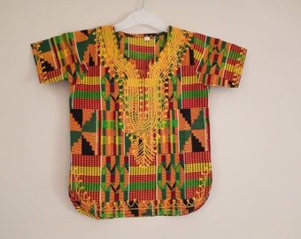 African clothing for KIDS-Dashiki 6-9months 2t-14 kente