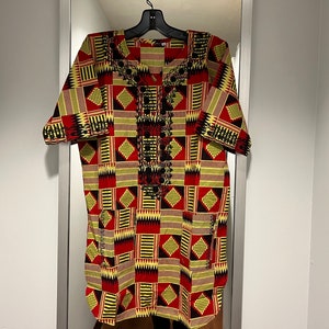 African Clothing for men kente Dashiki S-7X